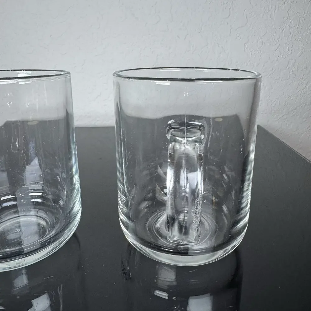 Nespresso Clear Glass Coffee Mug Set 13 fl oz Solid Color 4